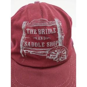Bridle and Saddle Shop Trucker Hat Mesh Snap Back Adjustable Vintage Western